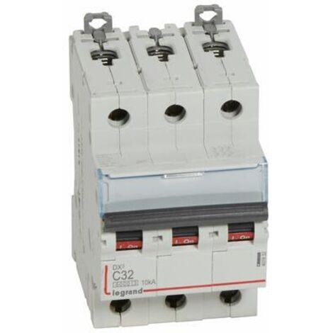 disjoncteur 32a 10ka courbe c triphasé legrand dx3 vis / vis