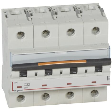 Disjoncteur 32A 4P courbe C 25ka DX3 LEGRAND 409797