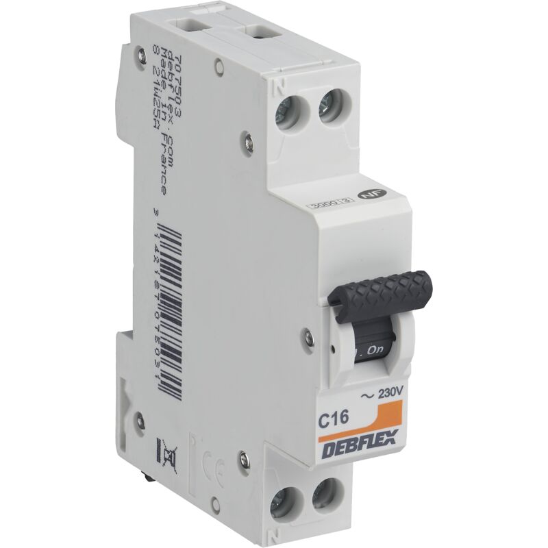 Debflex - disjoncteur 3KA ph+n 16A - 707503 - origine