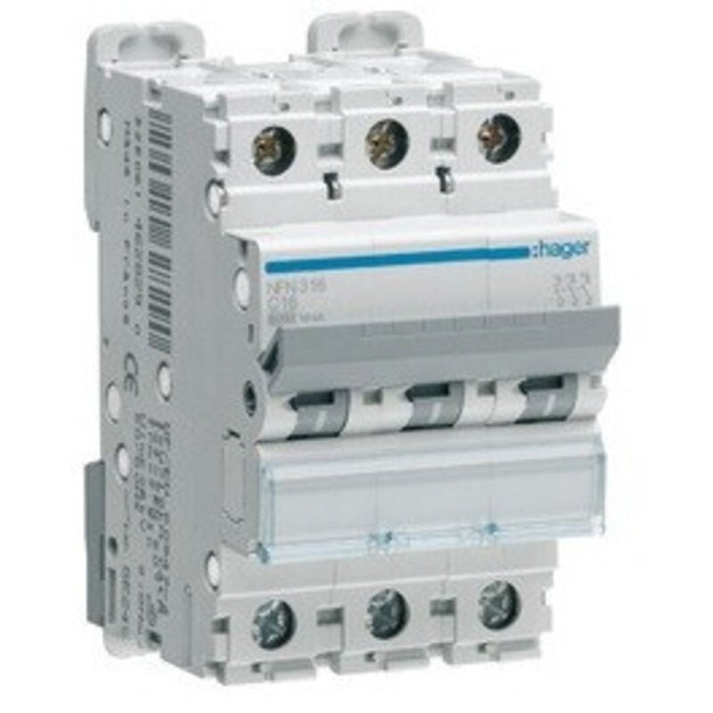 Hager - disjoncteur 3P 6-10KA courbe c - 20A 3 modules NFN320