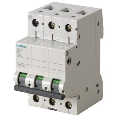 Disjoncteur 3P B 16A 10kA AC 5SL4316-6