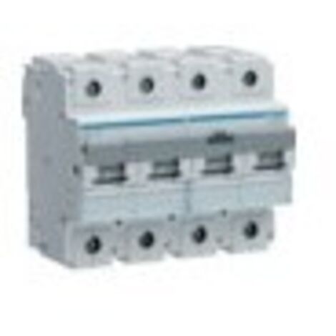Disjoncteur 4 Pôles 50kA courbe C 63A 6 modules HAGER HMX463