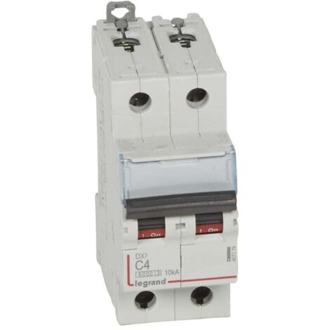 disjoncteur 4a 10ka phase neutre courbe c legrand dx3 vis / vis