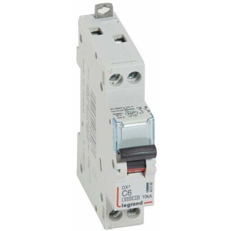 disjoncteur 6a 10ka courbe c phase neutre legrand dx3 vis / vis