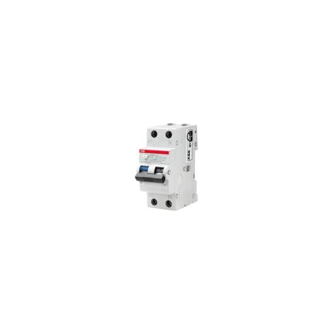 Disjoncteur à courant résiduel 16A 1 pôle + N AC 30mA 4.5kA ABB DS201LHC16A30