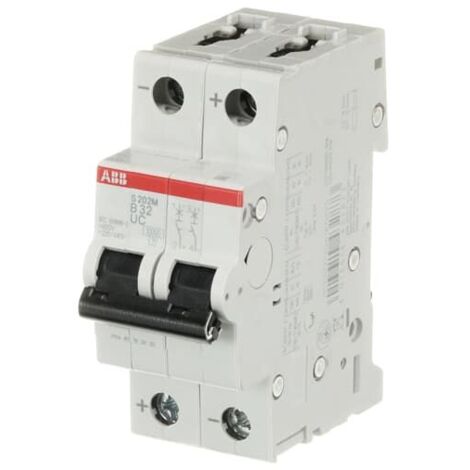 Disjoncteur ABB S200 M UC 2P, 32A, pouvoir de coupure 10 kA ( Prix pour 1 )