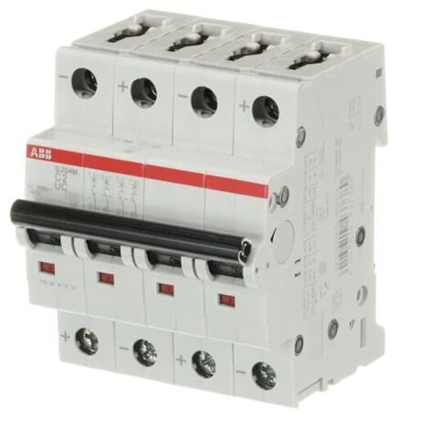 Disjoncteur ABB S200 M UC 4P, 2A, pouvoir de coupure 10 kA ( Prix pour 1 )