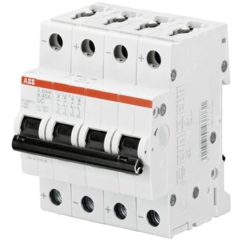 Disjoncteur ABB S200 M UC 4P, 60A, pouvoir de coupure 10 kA ( Prix pour 1 )