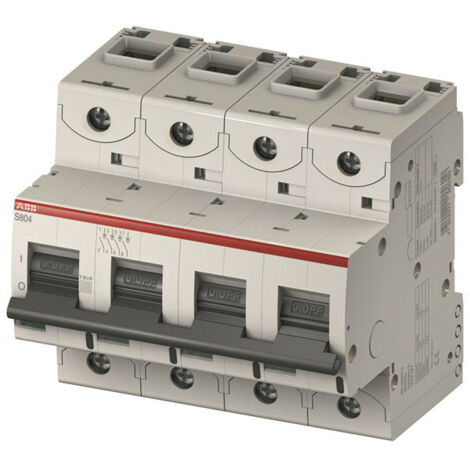 Disjoncteur ABB S800N 4P, 63A, pouvoir de coupure 36 kA, montage rail DIN ( Prix pour 1 )