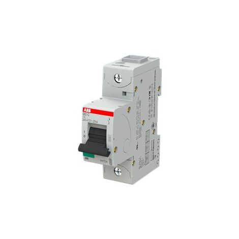 Disjoncteur ABB S801C 1P, 50A, pouvoir de coupure 25 kA ( Prix pour 1 )