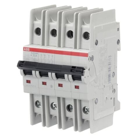 Disjoncteur ABB SU200 M 4P, 30A, pouvoir de coupure 15 kA ( Prix pour 1 )