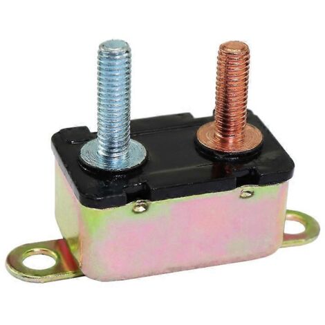Disjoncteur automatique 20A/30A/40A/50A 12V-24V, réinitialisation manuelle pour voiture, bateau, camion - 40A, protection circuit électrique, fusible réarmable, haute tension.