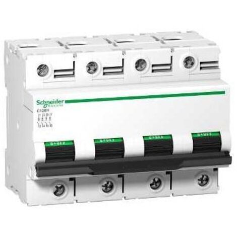 Disjoncteur C120H 4P 63 A, courbe C, 15 kA - A9N18478