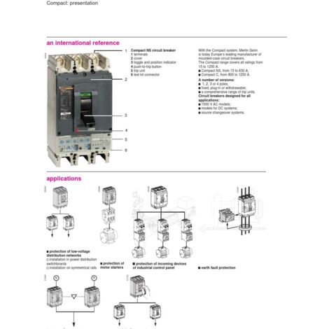 DISJONCTEUR C60H B6 6A 3P 10kV SCHNEIDER Nouveau