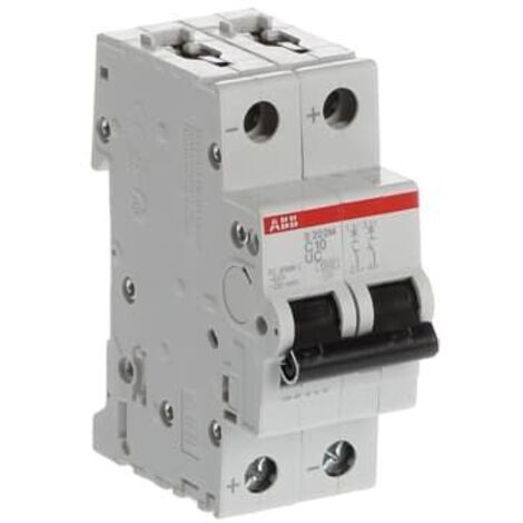 Disjoncteur DC (S202MUC) 2P 10KA 440VDC C-10A 2CDS272061R0104 ABB 381219