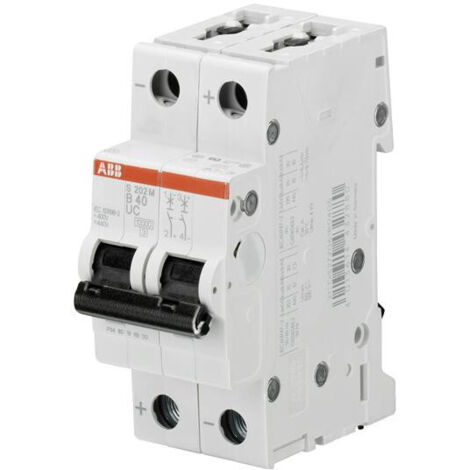 Disjoncteur DC (S202MUC) 2P 10KA 440VDC C-2A 2CDS272061R0024 ABB 381214