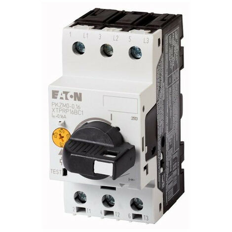 Disjoncteur de protection moteur 3p Ir 0,1-0.16A manette verrouillable 000265330 EATON PKZM0-0,16/AK