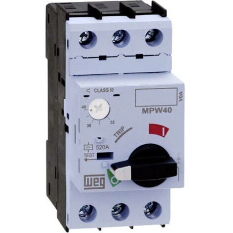 Disjoncteur de protection moteur réglable WEG MPW40-3-D004 12428086 0.4 A 1 pc(s)