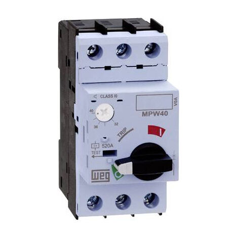 DISJONCTEUR DE PROTECTION MOTEUR RÉGLABLE WEG MPW40-3-D025 12428110 2.5 A 1 PC(S)