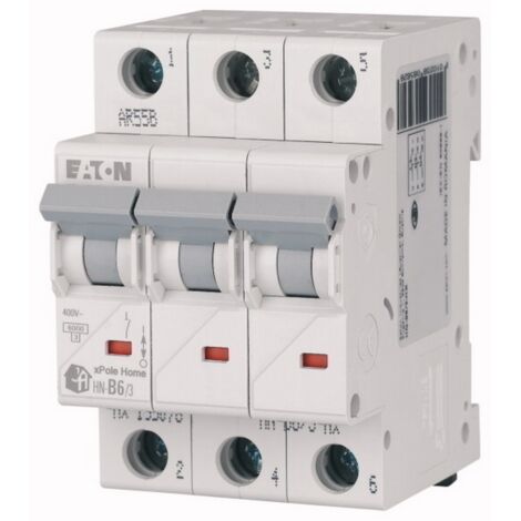 Disjoncteur de surintensité EATON B 16A tripolaire HN-B16/3 194881