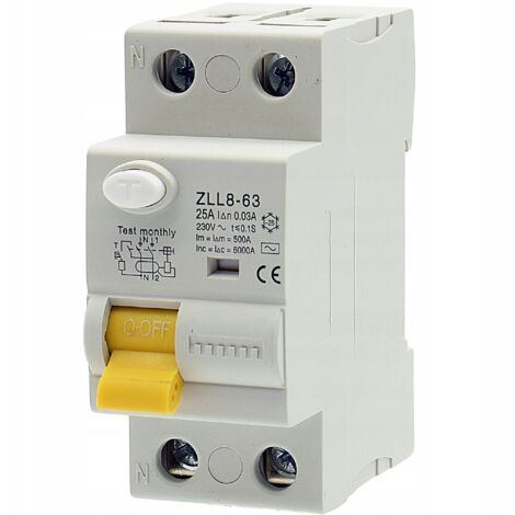 DISJONCTEUR DIFFÉRENTIEL 2P 25A 30mA