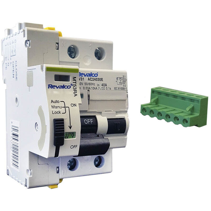 Disjoncteur Différentiel 2p 40a 30ma Ac C/Connexion Automatique