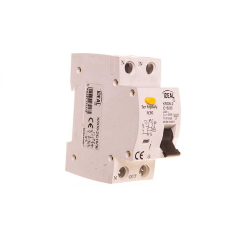 Disjoncteur différentiel 2P C 16A 0,03A type AC KRO6-2/C16/30 23217