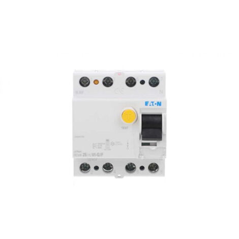 Disjoncteur différentiel 4P 25A 0,1A 10kA type G/F FRCMM-25/4/01-G/F 187414