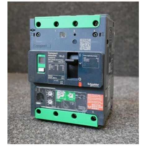 Disjoncteur differentiel 50A 3P 50A 440Vac Vigi 50KA boîtier moule Micrologic 4.1 Everlink Compact NSXm SCHNEIDER