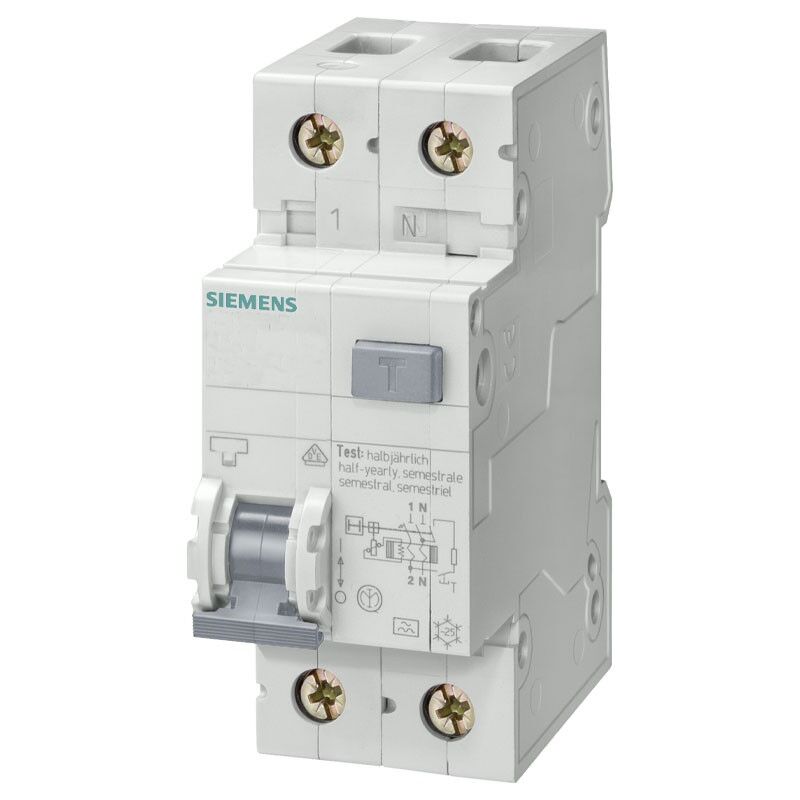 Magnétothermique Différentiel Siemens 20A 1P+N 4.5kA 30mA courbe C A 2M 5SU13537KK20