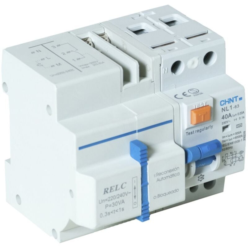 Disjoncteur différentiel Chint Modèle : NL1-4-40-300A