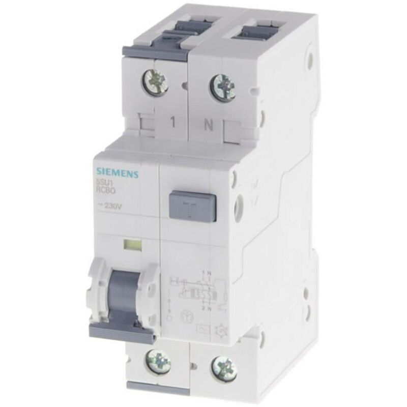 5SU13544KK16 Interrupteur différentiel/Disjoncteur de protection 2 pôles 16 a 0.03 a 230 v S561031 - Siemens