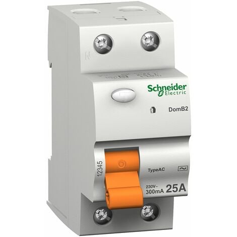 Schneider A9Z21440 Disjoncteur différentiel iID, 4P, 40A, 30mA type A, Blanc