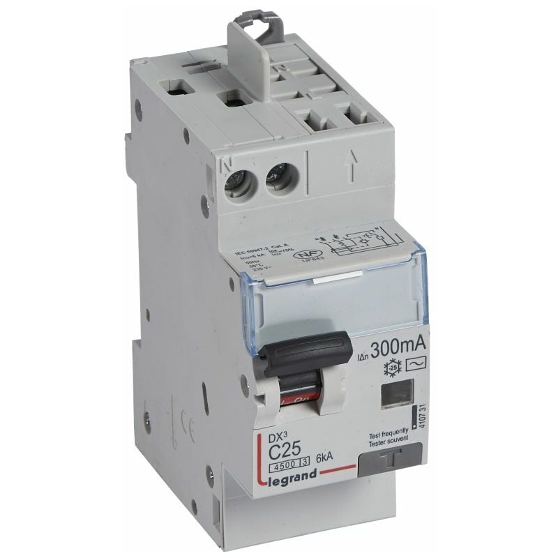 Legrand - disjoncteur différentiel 25a 4.5ka 300ma type ac bipolaire dx3 vis-auto