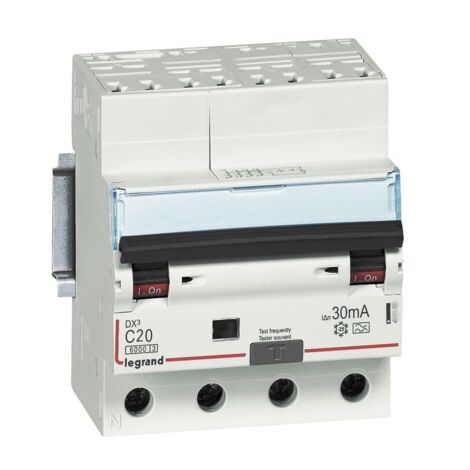 Disjoncteur Différentiel DX3 6000- 10KA - 20A - Courbe C - Auto/Vis - 411212 - Legrand