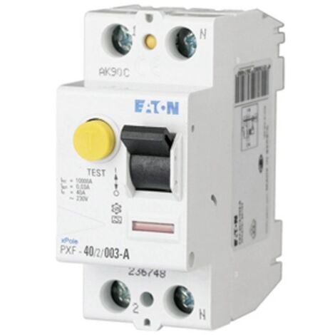 Disjoncteur différentiel Eaton 236748 PXF-40/2/003-A A 2 pôles 40 A 0.03 A 230 V