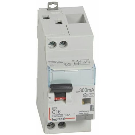 disjoncteur différentiel legrand dx3 16a courbe c 300ma 2 poles type ac - vis / vis