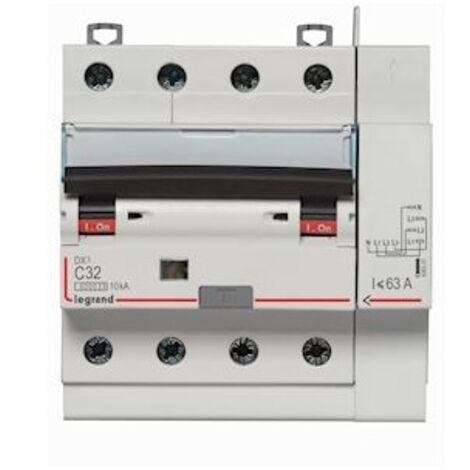 disjoncteur différentiel legrand dx3 32a courbe c 300ma 4 poles type ac - vis / auto