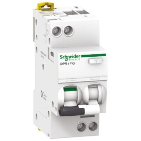 Disjoncteur différentiel magnéto-thermique Schneider Electric 20A 1+N, sensibilité 30mA Type B, montage rail DIN, iDPN ( Prix pour 1 )