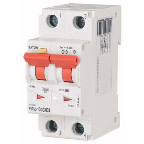 Disjoncteur différentiel PKP 2X10A 30mA type AC/ courbe C (000111623)