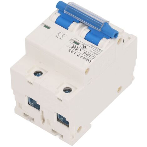 Disjoncteur, Disjoncteur Miniature DC 1000V 125A Protection contre les Courts-circuits pour Système PV (Bleu)
