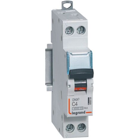 Disjoncteur DNX3 uni + neutre 4A 4500A