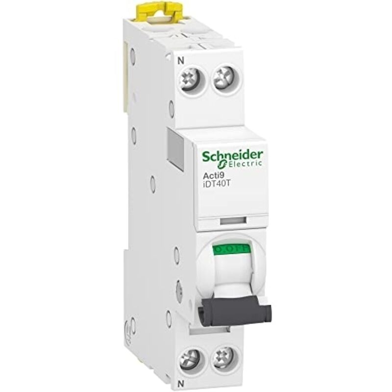 Schneider Electric - disjoncteur modulaire 1p+n acti9 idt40t 32 a courbe c 4500a/6ka