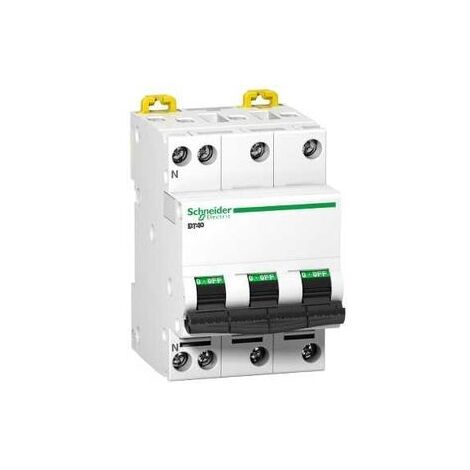 Disjoncteur DT40N 3P+N 20A Courbe D Schneider Electric ACTI 9