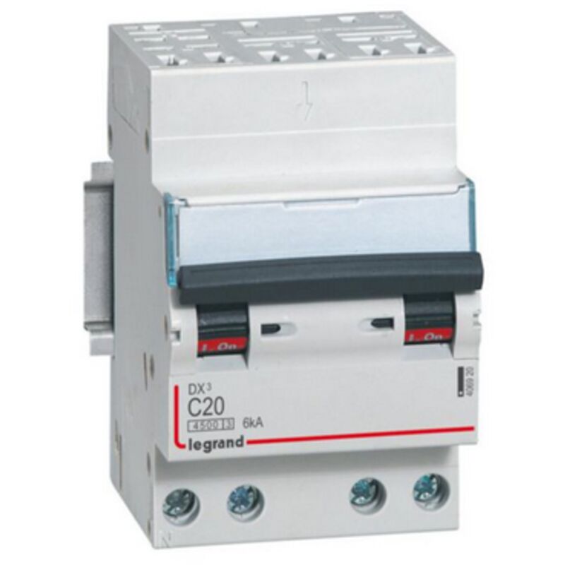 LEGRAND - Dx3 Disjoncteur 4P C20 4500A/6Ka Auto - 406920