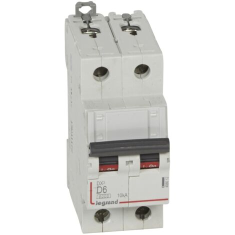 DISJONCTEUR DX3 2P D6 6000A/10KA LEGRAND 408012