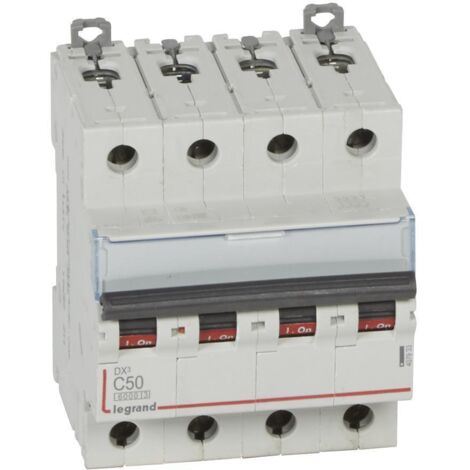 Disjoncteur DX3 6/10kA-C 4P 50A