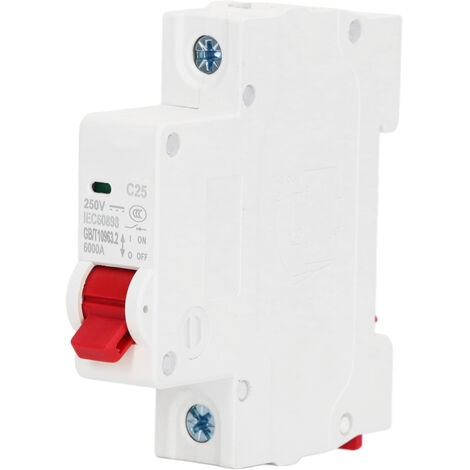 Disjoncteur DZ47-63Z C25 250V DC pour Montage sur Rail DIN - Protection contre les Surcharges et Courts-Circuits