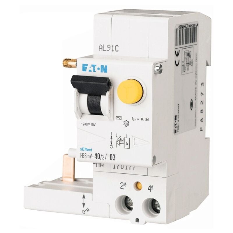 Interrupteur différentiel Eaton couplable 40A 300mA 2P type ac 170181
