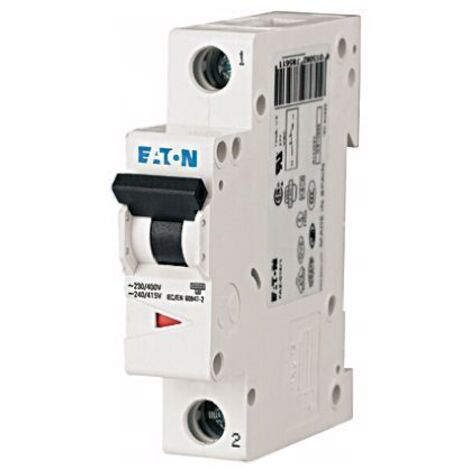 Disjoncteur Eaton Eaton Moeller 1P, 32A, pouvoir de coupure 6 kA, montage rail DIN ( Prix pour 1 )